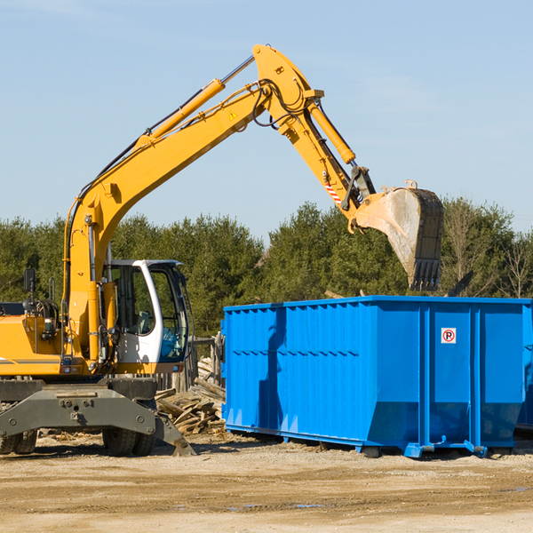 what size residential dumpster rentals are available in Tiltonsville Ohio